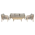 OUTLIV. Amelie Lounge-Set Akazienholz & Rope Beige