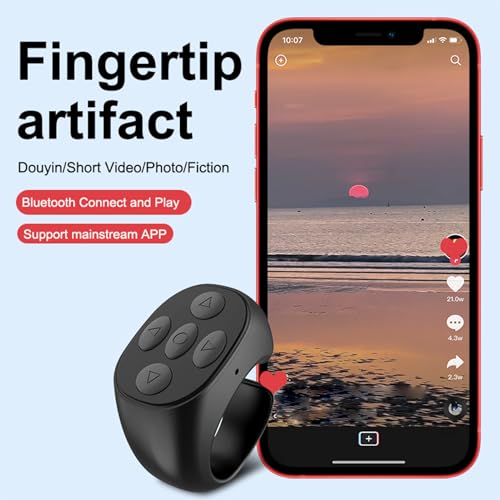 Mando a distancia para móvil - Mando a distancia inalámbrico para pasar páginas con la punta de los dedos duradera - para Smartphone IOS - imagen 8