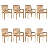 ♕ El juego de sillas de comedor mejora el exterior o interior de tu casa gracias a su elegante diseño de listones.