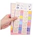 Operitacx 6sets Calendar Stickers for Planners Easy Application Monthly Tabs Self-Adhesive Annual Plan Stickers for Scrapbooking Projects for Organization