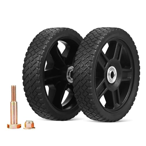 Accessoires pour tondeuses à gazon lot de 2 roues de rechange 7 pouces
