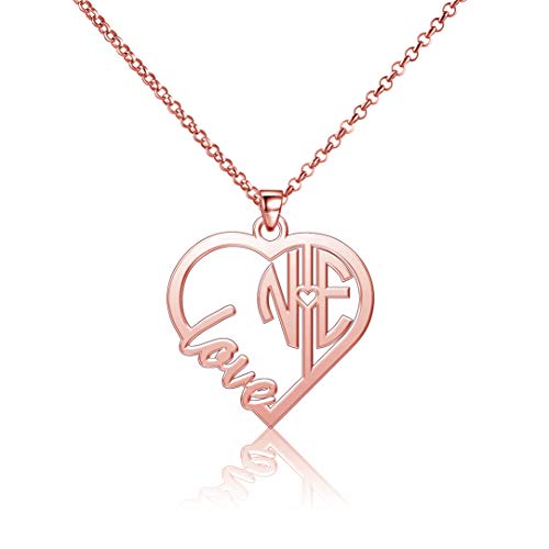 Infinite Memories Rose Gold Plated Sterling Silver Women Personalized Name Italian Custom Nall
