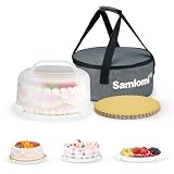Kuchen Transportbox,10 Zoll Torten Transport Box Mit Deckeln Und Tragegriff,Kuchen Transportbox Rund Ausgestattet M ...