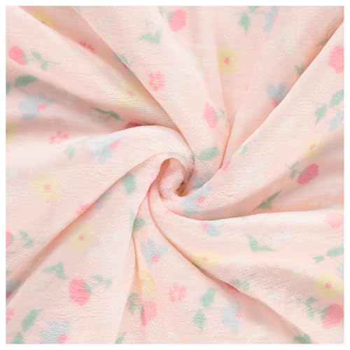 Image of 2-Ply Infant Blanket - Soft Fleece with Polyfill for Extra Fluffiness - Cozy and Warm Baby Blanket for Boys and Girls, 30x40 Inches - Dinosaur, Butterfly, Alphabet, Elephant, Bear Prints