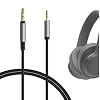 كابل صوت GEEKRIA متوافق مع سماعات الرأس JBL 770NC/760NC، Live 660NC/500BT، Synchros S700/S500/E50BT، سلك ستيريو بديل من 2.5 مم إلى 3.5 مم (4 قدم/1.2 متر)