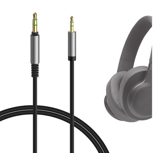 Geekria Audio Cable Compatible with JBL Tune 770NC/760NC/750BTNC/720BT/710BT/700BT/660NC, Live 660NC/650BTNC/500BT Headphones, 2.5mm to 3.5mm Replacement Stereo Cord (4 ft/1.2 m)