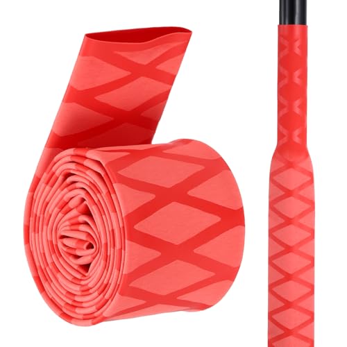 Tube thermorétractable de 35mm gaine antidérapante rouge pour grip de sport
