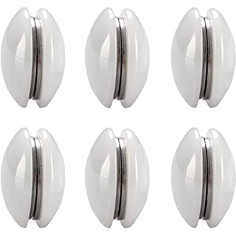 N&Y HOME Magnetic Shower Curtain Weights 6 Sets (Pack of 12) Cover