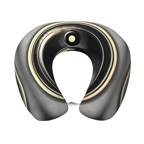 Almohada de viaje con memoria y diseño Yin Yang miniatura 1