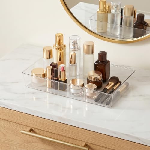 Image of Manalete 30 Pcs Clear Plastic Drawer Organizer, Makeup & Vanity Organizer