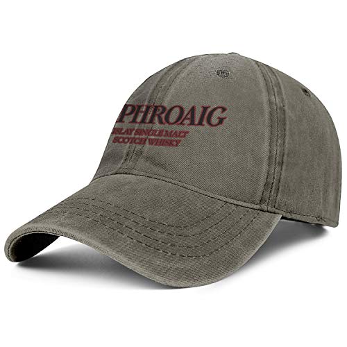 Men Laphroaig-Islay-Single-Malt-Scotch-Whisky-Denim Caps Retro Adjustable Sun Cotton Baseball Hats