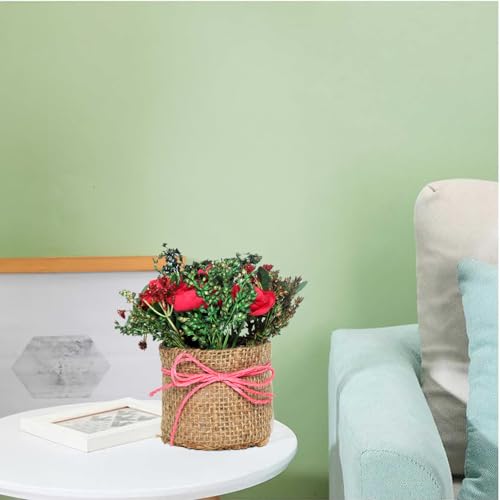 Image of Cortina Cylindrical Tea Orange RoseEco Sustainable Flower for Home - Multicolor-12