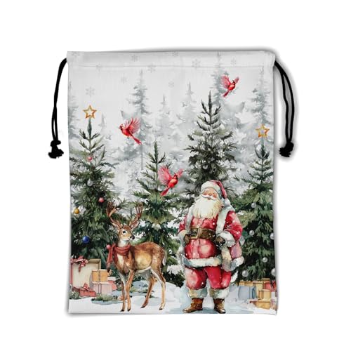 Image of Santa Claus Gymnastics Grip Bags Small Drawstring Gym Bag