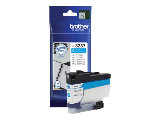 Brother LC3237C Original Ink Cartridge, Up to 1500 Pages, Cyan