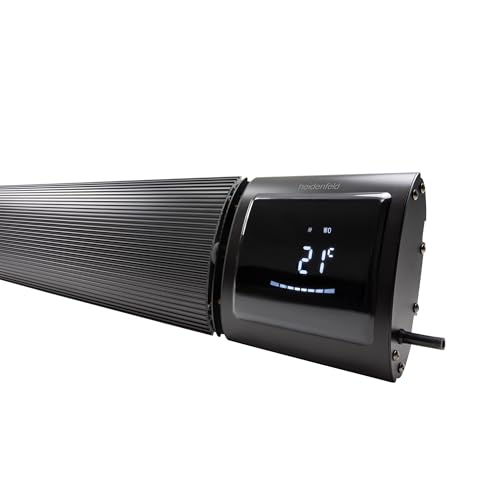 Heidenfeld Dunkel Heizstrahler Inferno DH700 | 𝟑 𝐉𝐀𝐇𝐑𝐄 𝐆𝐀𝐑𝐀𝐍𝐓𝐈𝐄- App Steuerung- 3200 Watt- 5- 45°C- 2 Stufen- Infrarotheizung- Bis 20 m²- Überhitzungsschutz- Heizung (Schwarz)-8