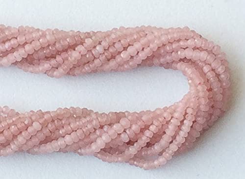 Morganite naturelle perles pour bijoux en pierre véritable fine rondelle 2.5-3mm
