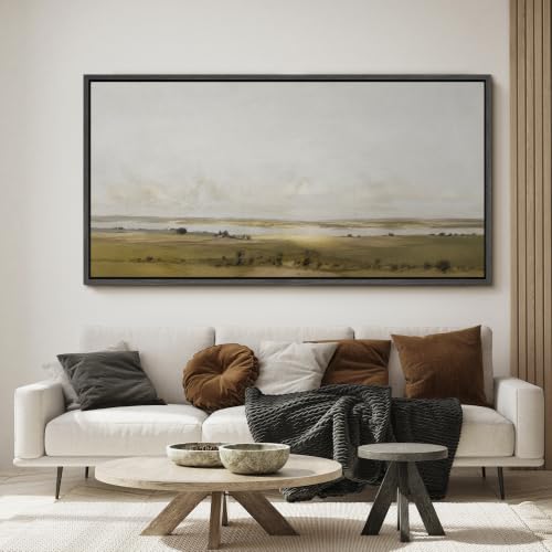 Image of MUDECOR Extra Large Framed Canvas Print Wall Art Lake for Living Room