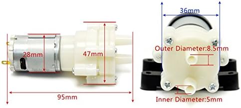 Gikfun Mini DC 6V to 12V R385 Water cooled Water Pump Air Diaphragm Pump EK1856