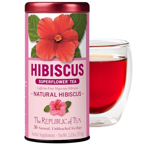 The Republic of Tea – Natural Hibiscus SuperFlower Tea (36 Tea Bags) The Republic of Tea – Natural Hibiscus SuperFlower Tea (36 Tea Bags)