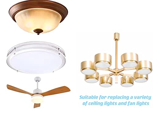 Ledytech 3.93'' Led Retrofit Light Kit For Ceiling Flush Light Ceiling Fan Light Replacement Panel Pcb 18W Color Temperature Adjustable 3000K 4500K 6000K 1800Lm 120V Cri90 Dimmable thumb #5