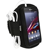 igadgitz U2816 Brazalete Neopreno Para Sony Xperia Z1 Compact D5503 - Negro