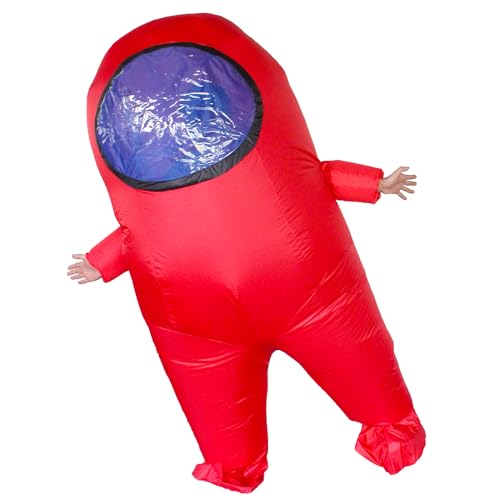Mxosum Impostor Inflatable Costume For Adult Funny Halloween Spacesuit Costume Astronaut Figures For Adult Game Fans thumb #2