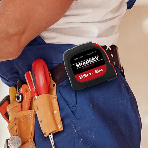 Cinta Métrica Retráctil 25ft/8M con Gancho Magnético Sparkey miniatura 6