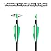 BOWSOUL 30inch Hunting Carbon Archery Arrows with 2.75” High Hardness Vanes Spine 300/400/500 for Compound Bow and Recurve Bow (Green White, Spine 300)