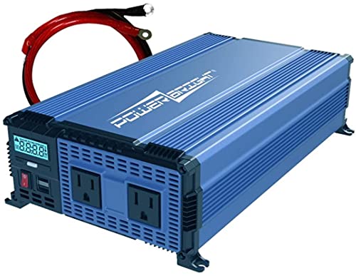 Image of PowerBright 2000 Watt 12V Power Inverter Dual USB & AC Outlets, Easy to Install Automotive Portable Power for Power Tools, Camping and Car Accessories. ETL Approved Under UL STD 458