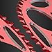 Shurhome Chainring Direct Mounted Mountain Bike 5 Screws Round Chainring 110BCD/130BCD Narrow Wide Chainring for Bikes Crankset