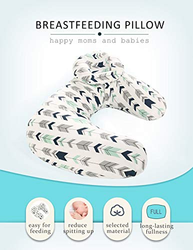 Borje 45° Angle Newborn Breastfeeding Adjustable Pillow for Babies Nursing Baby Lounger