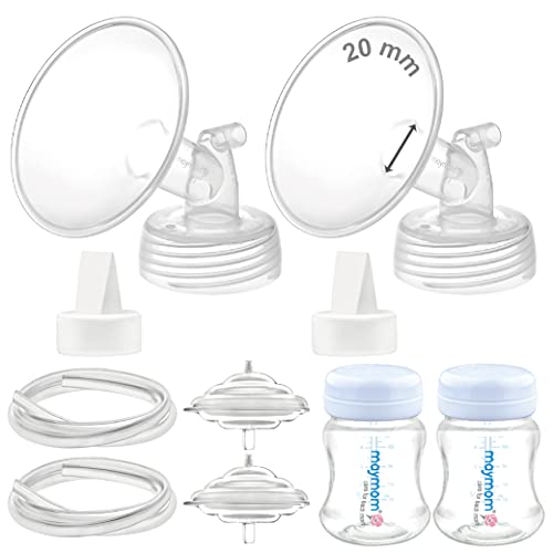 Image of Maymom Pump Parts Compatible with Spectra S2 S1, 20mm Flange Valve Tube Bottle Backflow Protector, Not Original Spectra S2 Replacement Pump Parts Duckbill Valve Bottle