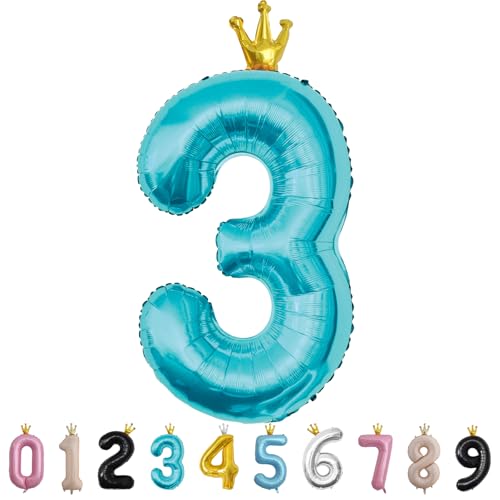 Palloncino a forma di numero 3, blu bambino, 101 cm, con numeri giganti, numero 0, 1, 2, 3, 4, 5, 6, 7, 8, 9, 10, 16, 18, 21, 30, 40, 50, 60, 70, 80, 90, 100, 40", grandi palloncini in pellicola per Palloncino a forma di numero 3, blu bambino, 101 cm, con numeri giganti, numero 0, 1, 2, 3, 4, 5, 6, 7, 8, 9, 10, 16, 18, 21, 30, 40, 50, 60, 70, 80, 90, 100, 40", grandi palloncini in pellicola per