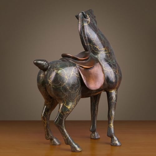 Sculptures en bronze et cheval en cuivre coloré pour décorations de bureau