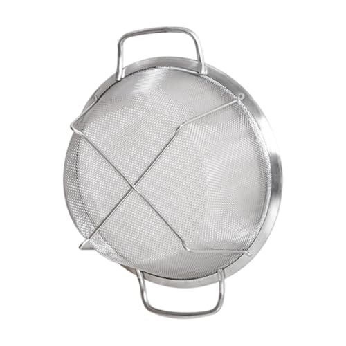 DOITOOL Cesto Scolapasta in Acciaio con Doppie Maniglie Setaccio Drenante Compatto per Frutta e Ortaggi Filtro Lavello Cucina Resistente e Facile da Pulire
