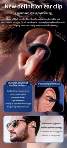 Image of T75 EAR CLIP OWS Open Ear Wireless Earbuds | ENC Mic for Crystal-Clear Calls | 30hr Playtime with Type-C Fast Charging | BT5.3 Gaming Bluetooth Earphones | Touch Control Sports Headphone(PURPLE)