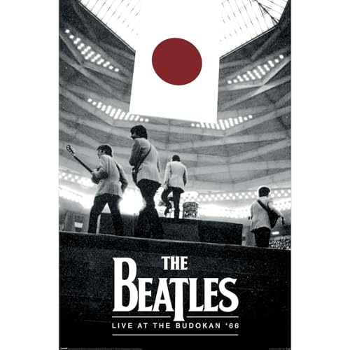 Pyramid International Póster oficial de The Beatles (Live at The Budokan '66) | Arte decorativo de pared | Póster de 61 cm x 91,5 cm para dormitorios, dormitorios y fans