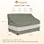 Aacabo Outdoor Sofa Cover,Patio Loveseat Cover,3-Seater Bench Cover,Waterproof Heavy Duty Patio Furniture Covers,79" W x 38" D x 35" H Inches Grey Green