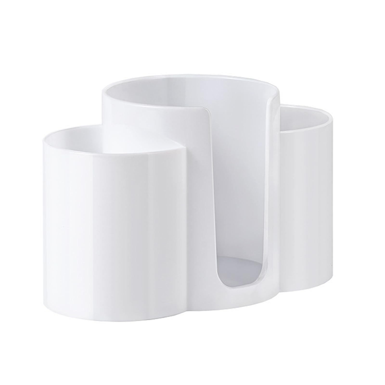 HZBB Clear Organizers for Cosmetic Cotton Pads and Swabs Compact Designs with Smooth Surfaces Makeup Storage Solution