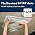 Camco Camper / RV Vent Insulator and Skylight Cover - Features 3 Layers to Reduce Heat Transfer & Increase A/C Efficiency - Fits Standard 14” Travel Trailer / RV Roof Vents (45192)