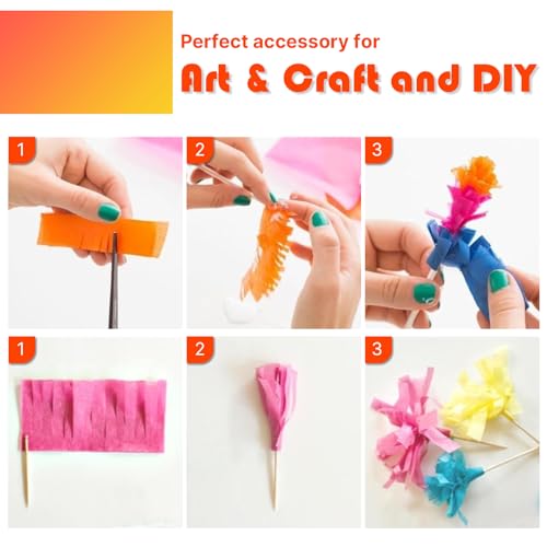 Image of PartyWoo Crepe Paper Streamers 8pcs 656ft Pack of Rainbow Colorful Crepe Paper Streamers for Graduation Baby Shower Unicorn Fiesta Safari Flower Spring Rainbow Theme Birthday Party Decorations