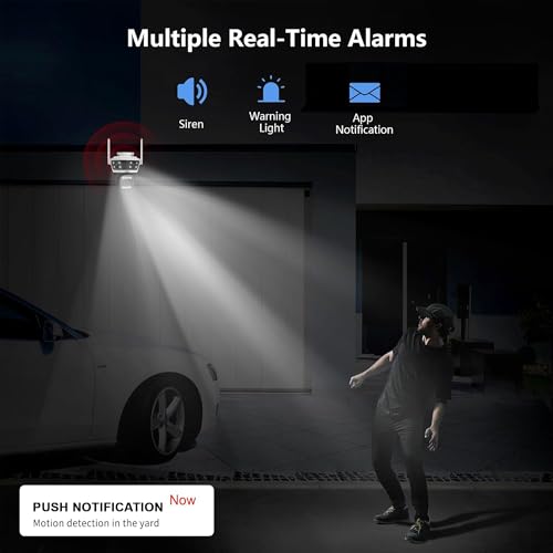 Image of Camate Phoenix Trio 2+2+2MP (4G SIM Based) Triple Lens PTZ Outdoor CCTV Camera | Color Night Vision, Smart Tracking, 2-Way Audio, Weatherproof, 256GB Support