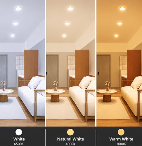 Image of NW 10W Blaze Round LED Panel Light | Conceal False Ceiling Lights | Down Light | Light Color- Natural White (Pack of 1)