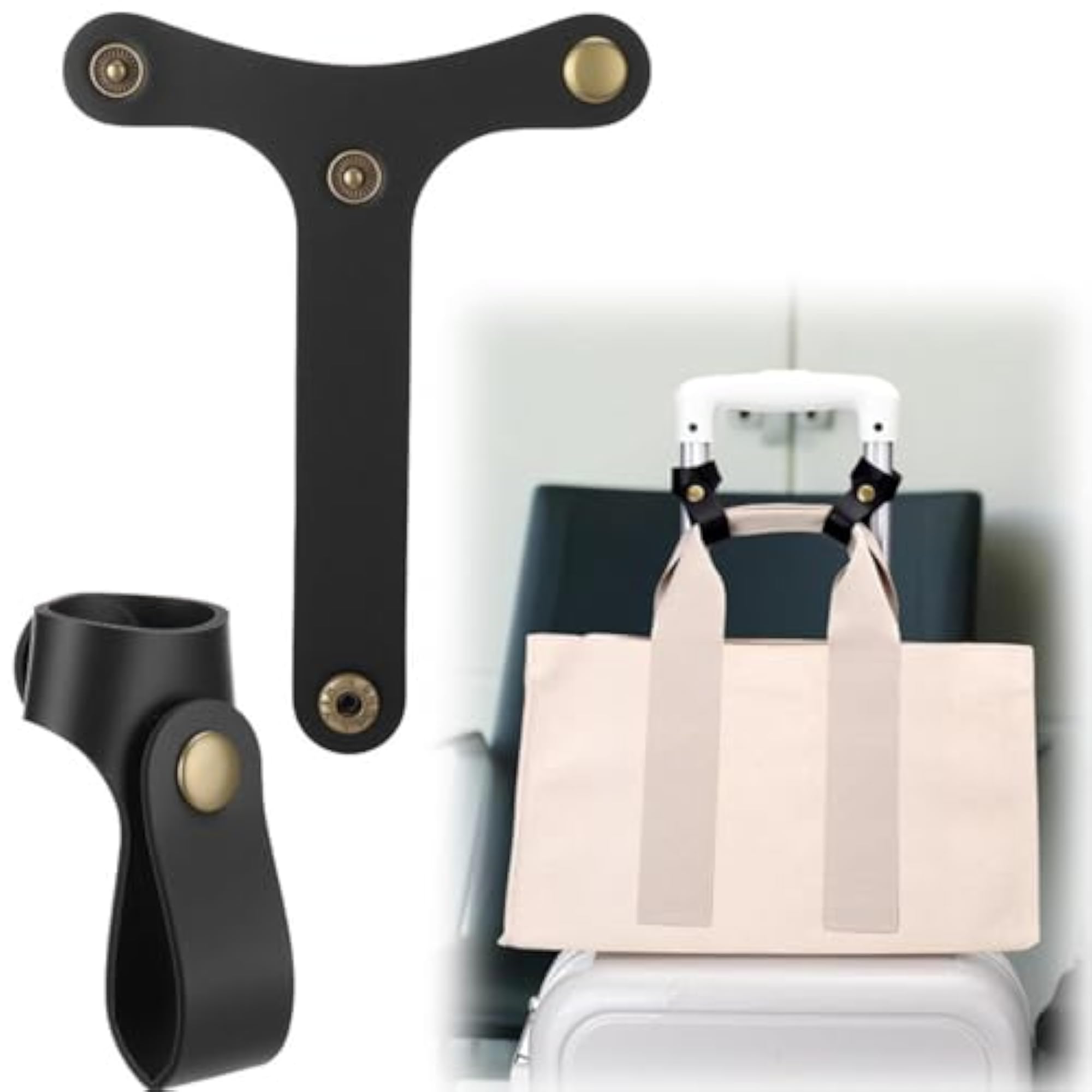 2Pcs Sturdy Luggage Fixed Strap Travel Attachment