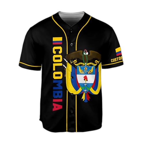 Colombia Jersey Men, Colombia Jersey Baseball, Personalized Colombia Baseball Jersey Men miniatura 4