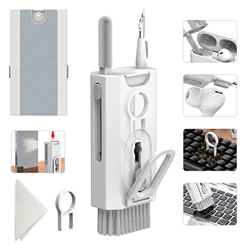 Image of 8-in-1 Electronic Cleaner kit- Portable Cleaning kit for Airpods /Earbuds /Phone /Camera /Watch /Laptop,with Cleaning Pen and Spray Bottle,Multifunctional Cleaning Tool