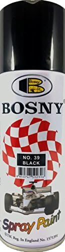 BOSNY 39 Aerosol Spray Paint, Black Gloss Finish 400 ml