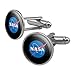 GRAPHICS & MORE NASA Official Meatball Logo Round Cufflink Set Silver Color