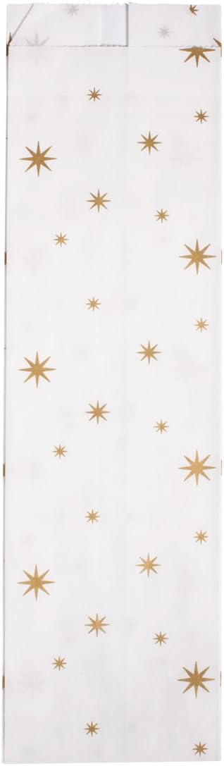 Rayher Paper folding bag w.little stars, gold