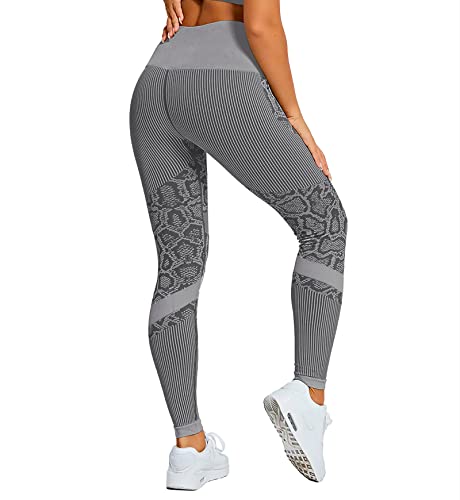 Womens Butt Lifting High Waisted Seamless Leggings for Gym Workouts, Yoga, Running, Exercise